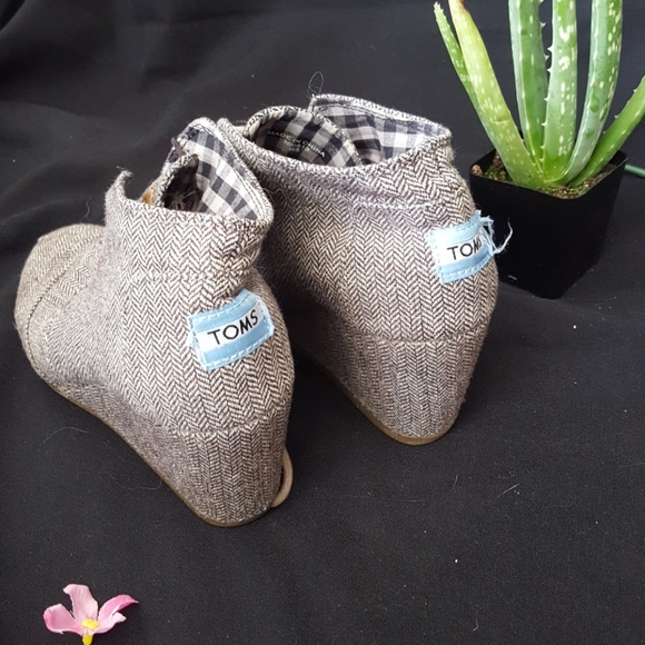 TOMS wedged booties! Y2K vintage - Picture 3 of 4